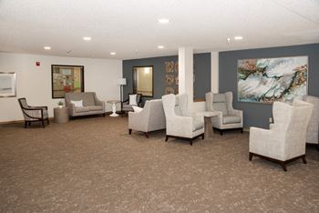 community room with lounge seating